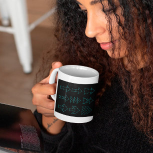 Flèches pointillées Coffee Mug