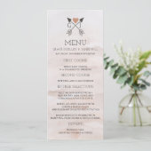 Flèches romantiques rustiques et menu Mariage du c (Debout devant)