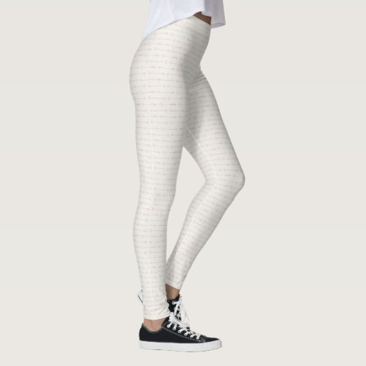 Flèches roses Leggings pour femmes (Droite)