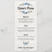 Flèches Rustiques Boho & Menu Mariage Floral (Devant)
