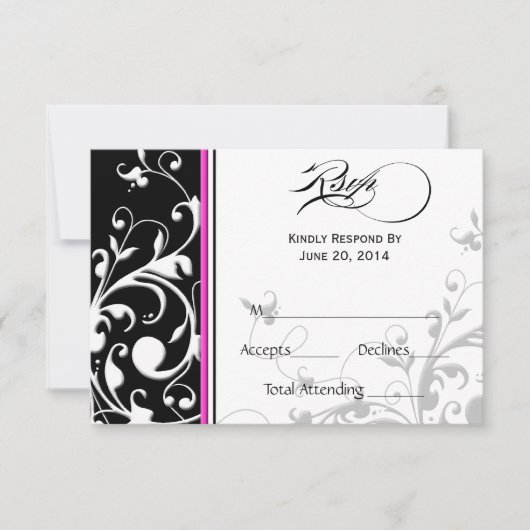 Flèches traditionnelles | Carte RSVP de mariage (Devant)