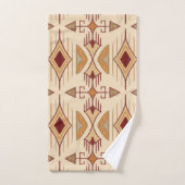 Flèches Tribales, Apricot, Bourgogne, Tan (Serviette à main)