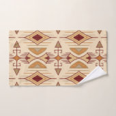 Flèches Tribales, Apricot, Bourgogne, Tan (Serviette à main)