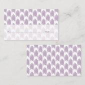 Flèches Tribales Violet Mariage Cartes de Place (Devant / Derrière)