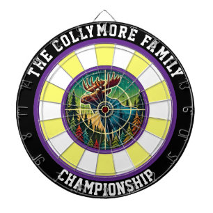 Fléchettes Art de la cible de la forêt d'orignaux