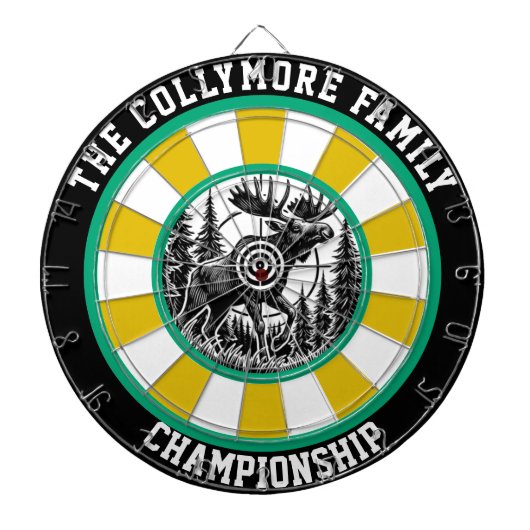 Fléchettes Art de la forêt cible Bold Moose (Devant)