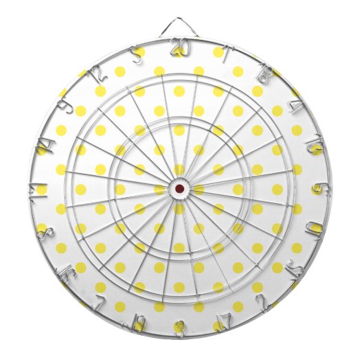 Fléchettes ATTEINDRE LA Cible de flechettes POKA JAUNE DOT (Devant)