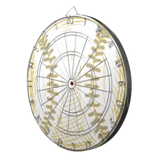 Fléchettes Baseball blanc avec Cible de flechettes Red Stitch (Devant droit)