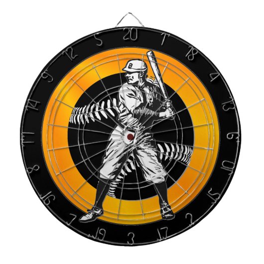 Fléchettes Baseball : Cible de flechettes Vintage (Devant)