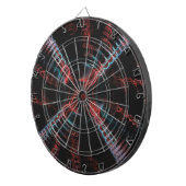 Fléchettes Bleu rose noir Abstrait spirale Cible de flechette (Devant droit)