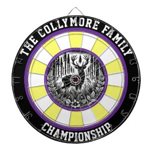 Fléchettes Cerf dans la cible de précision de la forêt