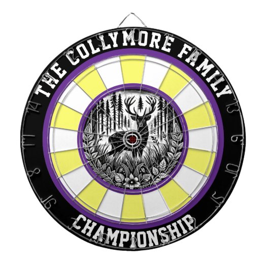 Fléchettes Cerf dans la cible de précision de la forêt (Devant)