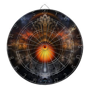 Fléchettes Cible de flechettes d'art fractal Dream Orb