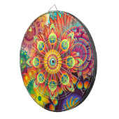 Fléchettes Cible de flechettes de l'art abstrait 163 (Devant droit)