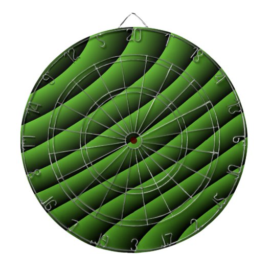 Fléchettes Cible de flechettes de lignes ondulées vertes hypn (Devant)
