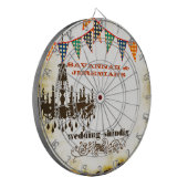 Fléchettes Cible de flechettes de Mariage de lustre rustique  (Devant gauche)