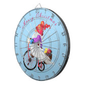 Fléchettes Cible de flechettes de Noël Bon Gnome avec cadeaux (Devant droit)