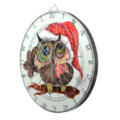 Fléchettes Cible de flechettes de Noël de la chouette (Devant droit)