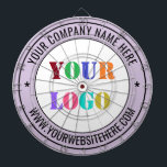 Fléchettes Cible de flechettes de texte du logo d'entreprise<br><div class="desc">Couleurs et polices personnalisées - Concevez vos propres tableaux de bord avec simple personnalisation de votre entreprise Logo et nom Site Web ou texte personnalisé Design professionnel Promotionnel Cible de flechettes / Cadeau - Ajouter votre logo - Image ou photo - QR Code / Nom - Entreprise / Site Web...</div>