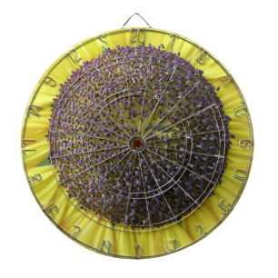 Fléchettes Cible de flechettes de tournesol jaune