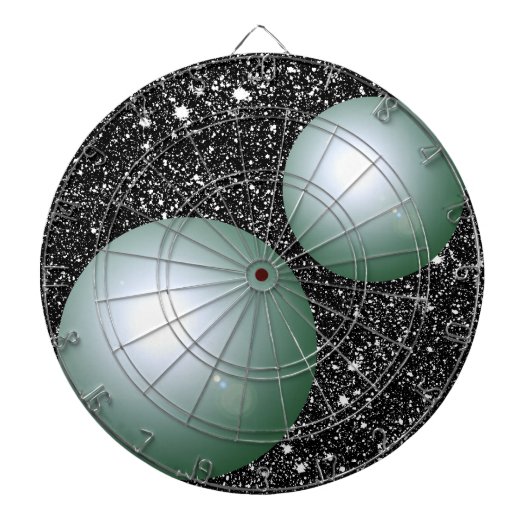 Fléchettes Cible de flechettes Geeky planétaire de cadeau de (Devant)