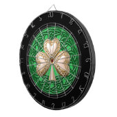 Fléchettes Cible de flechettes Gold Clover & Céltic Knots (Devant droit)