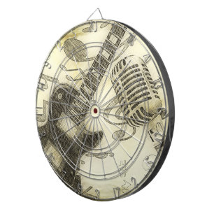 Fléchettes Cible de flechettes guitare et microphone