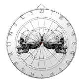 Fléchettes Cible de flechettes noire et blanche de crâne de (Devant)