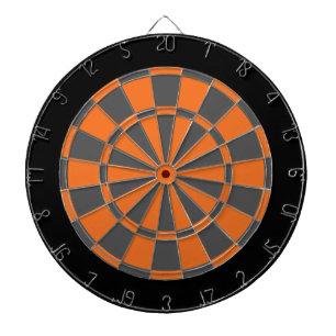 Fléchettes Cible de flechettes : Orange, gris de charbon de