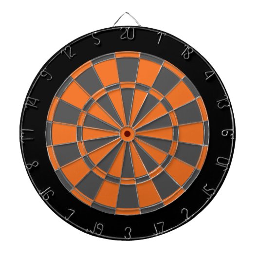 Fléchettes Cible de flechettes : Orange, gris de charbon de (Devant)