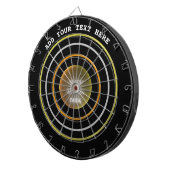 Fléchettes Cible de flechettes Orange Yellow Circles JK 2024 (Devant droit)