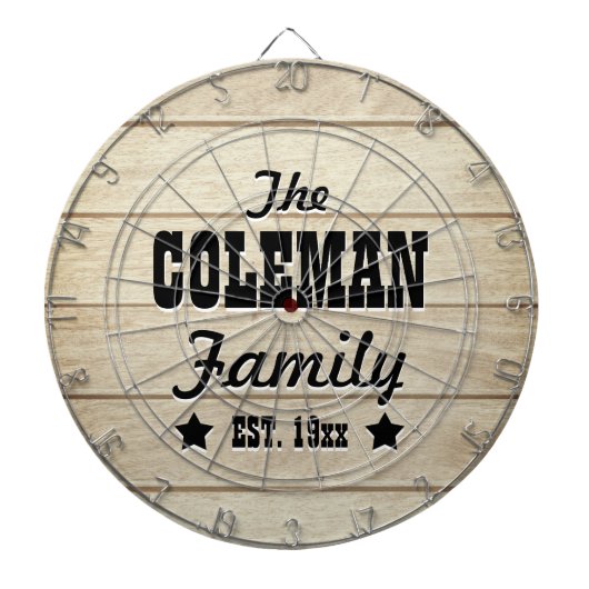 Fléchettes Cible de flechettes personnalisée du grain de bois (Devant)