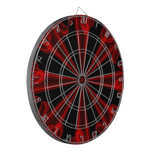 Fléchettes Cible de flechettes rouge et noire (Devant gauche)