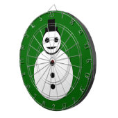 Fléchettes Cible de flechettes Snowman de Noël souriant (Devant droit)