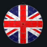 Fléchettes Cible de flechettes Union Jack<br><div class="desc">Parfait pour votre British Pub ou votre salle de jeux à la maison!</div>