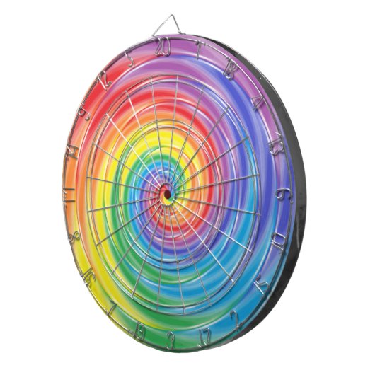 Fléchettes Cible de rotation d'arc-en-ciel (Devant droit)