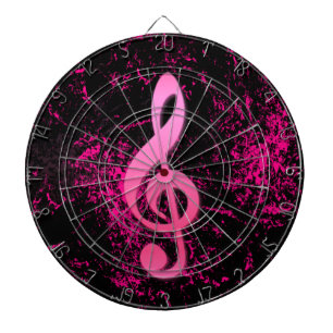 Fléchettes Cible de symbole de note de musique