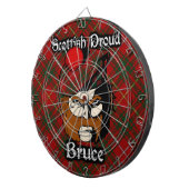 Fléchettes Cible écossaise de tartan de Bruce de clan (Devant droit)