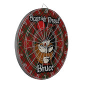 Fléchettes Cible écossaise de tartan de Bruce de clan (Devant gauche)