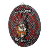 Fléchettes Cible écossaise de tartan de McFarland de clan (Devant droit)