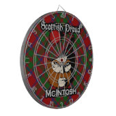 Fléchettes Cible écossaise de tartan de McIntosh de clan (Devant gauche)