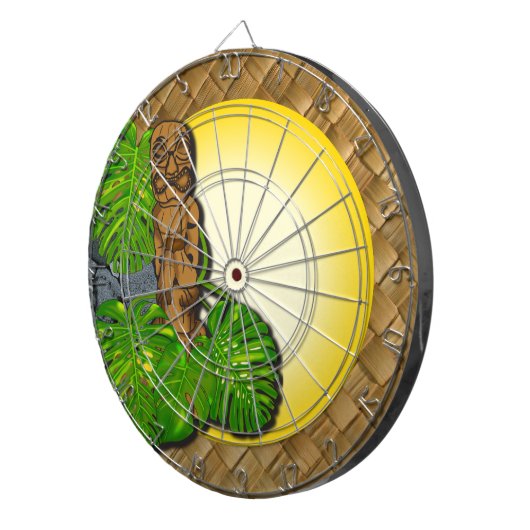 Fléchettes Cible hawaïenne 3 de Tiki (Devant droit)