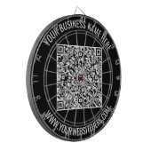 Fléchettes Code QR et Cible de flechettes de texte personnali (Devant gauche)