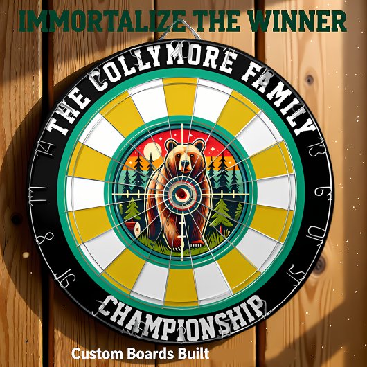 Fléchettes Conception de superposition de cible Grizzly