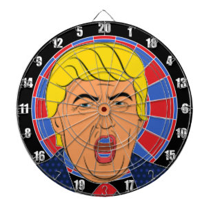 Fléchettes Cool TRUMP Image de CIBLE DE FLECHETTES inspirée