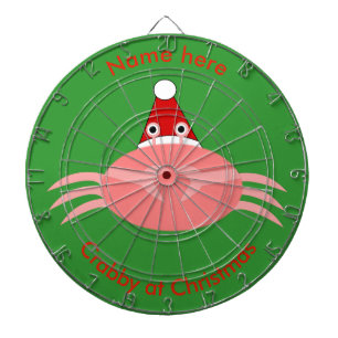 Fléchettes Crabe de Noël Cible de flechettes personnalisée