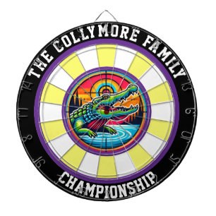 Fléchettes Crocodile dans la conception de lac cible