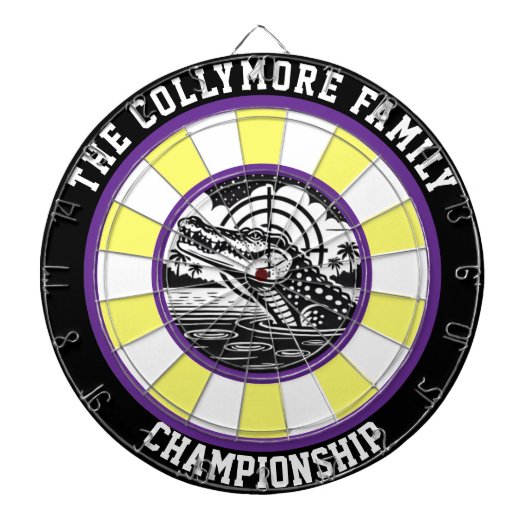 Fléchettes Crocodile dans la conception de lac cible (Devant)