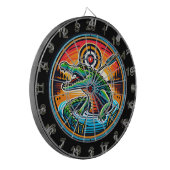 Fléchettes Crocodile du lac au centre de la cible (Devant gauche)