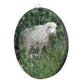 Fléchettes Cute Blanc Fluffy Sheep Manger Cible de flechettes (Devant droit)